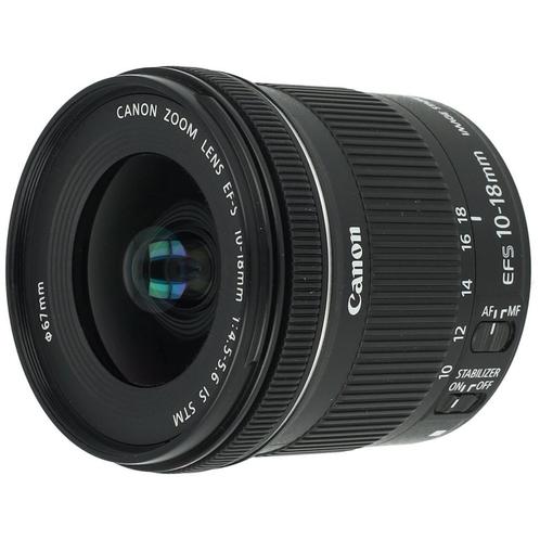 Canon EF-S 10-18mm F/4.5-5.6 IS STM occasion, Audio, Tv en Foto, Foto | Lenzen en Objectieven, Zo goed als nieuw, Verzenden