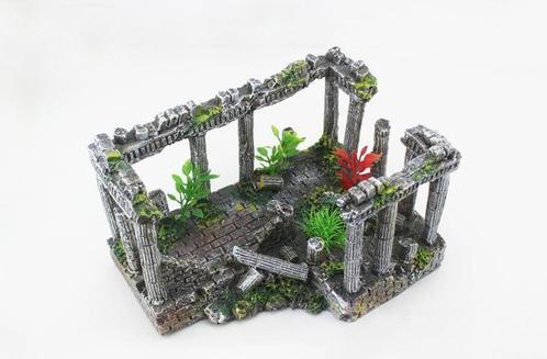 Ruïne met pilaren 14cm / Aquariumdecoratie As-159, Dieren en Toebehoren, Vissen | Aquaria en Toebehoren, Nieuw, Verzenden
