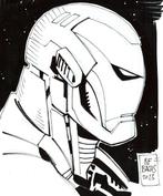 Ramon Bachs - Iron Man [Avengers] - Original Drawing - Hand, Nieuw