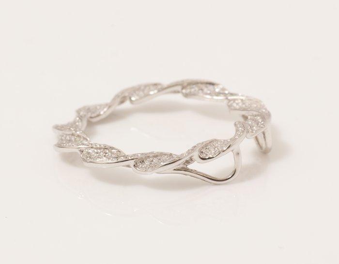 Hanger - 14 karaat Witgoud - 0.61ct. tw. Diamant, Handtassen en Accessoires, Antieke sieraden