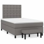 vidaXL Sommier à lattes de lit avec matelas gris foncé, Verzenden, Neuf