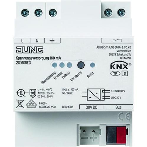 Jung KNX voeding 160 MA - 20160REG, Doe-het-zelf en Bouw, Elektriciteit en Kabels, Verzenden