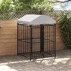 vidaXL Hondenkennel voor buiten met dak 120x120x150 cm, Verzenden, Nieuw