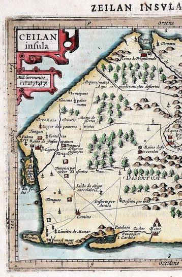 Azië - Sri Lanka; J. Hondius / Mercator - Ceilan Insula -