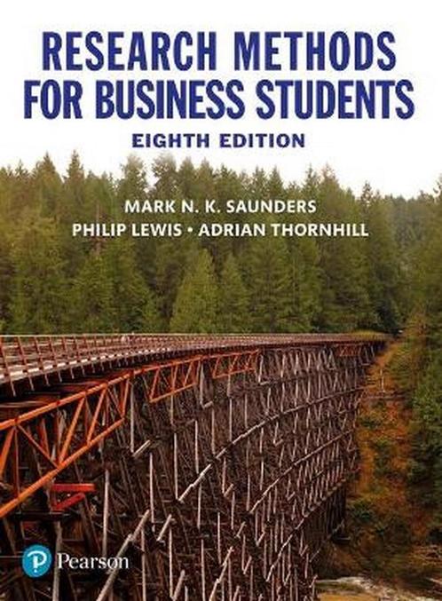 Research Methods For Business Students 9781292208787, Boeken, Overige Boeken, Zo goed als nieuw, Verzenden