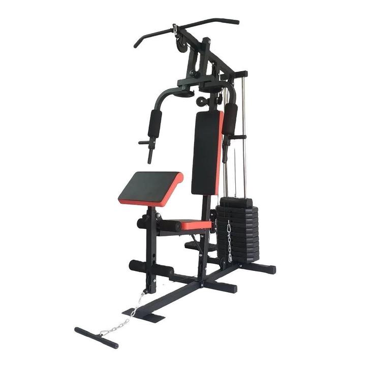 Krachtstation - home gym - met 45 kg gewicht - 138x103x200cm, Sport en Fitness, Fitnessapparatuur, Nieuw, Ophalen of Verzenden