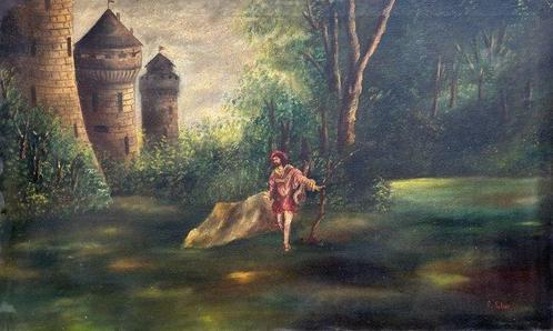 L. Sateur (XIX-XX) - Il musicante errante, Antiek en Kunst, Kunst | Schilderijen | Klassiek