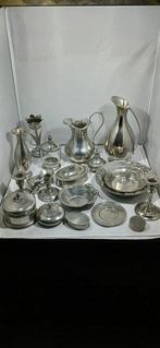 Various serving pieces - plate,candlestiks,decanter,pitcher, Antiek en Kunst