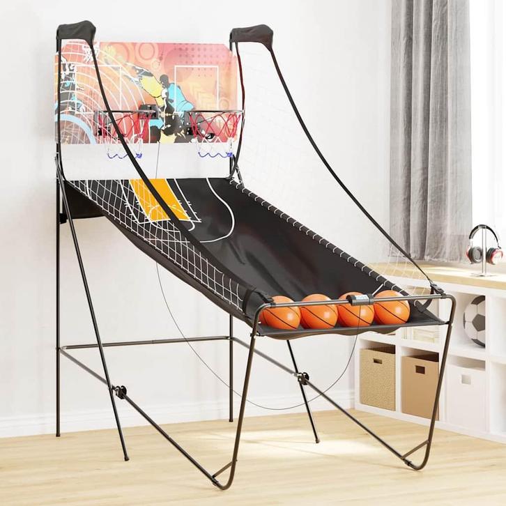 vidaXL Basketbal arcade met 4 ballen voor 2 spelers, Sport en Fitness, Basketbal, Nieuw, Verzenden