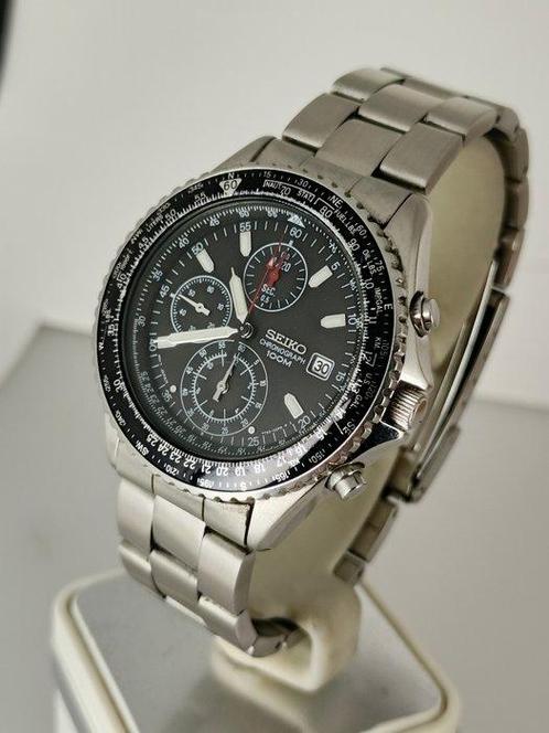 Seiko - SND253 Flightmaster Pilot Chronograph - Zonder, Handtassen en Accessoires, Horloges | Antiek