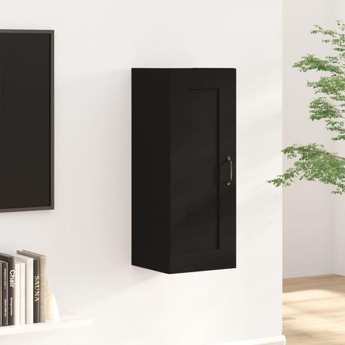 vidaXL Hangkast 35x34x90 cm bewerkt hout zwart, Huis en Inrichting, Kasten | Overige, Nieuw, Verzenden
