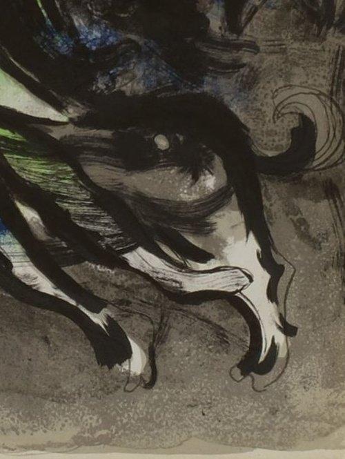 Marc Chagall (1887-1985) - Cl - lange survolant la forêt, Antiek en Kunst, Antiek | Overige Antiek