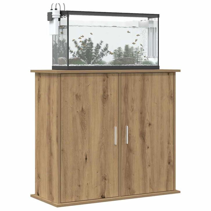 vidaXL Aquariumstandaard Artisan Eikenhout 81x36x73 cm, Dieren en Toebehoren, Vissen | Aquaria en Toebehoren, Nieuw, Verzenden
