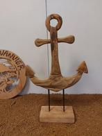Beeldje - Anker op staander in teak - Hout