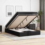 vidaXL Ottoman bed met matras 140x200cm kunstleer zwart, Huis en Inrichting, Slaapkamer | Bedden, Verzenden, Nieuw