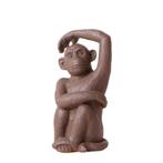 Kolibri Home | Ornament - Decoratie beeld Sitting Monkey - B, Huis en Inrichting, Nieuw