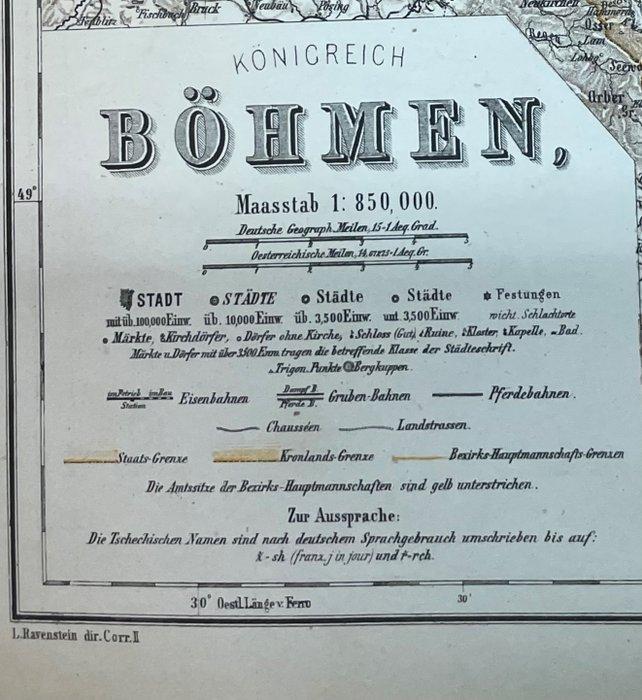 Tsjechië - Koninkrijk Bohemen (moderne Tsjechische, Boeken, Atlassen en Landkaarten