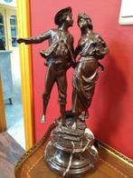 Sculpture, Homme et femme - 38 cm - Bronze, Antiquités & Art