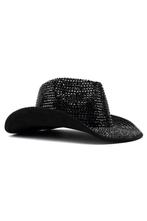 Cowboyhoed Zwart Strass Steentjes Cowgirl Western Hoed Zwart, Kleding | Dames, Ophalen of Verzenden, Nieuw