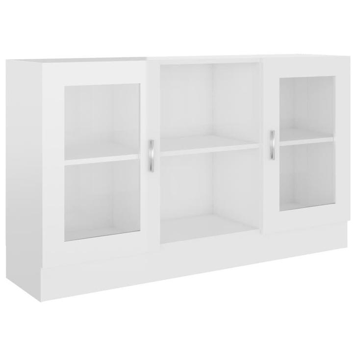 Hoogglans Witte Vitrinekast 120cm - OP=OP!, Huis en Inrichting, Kasten | Vitrinekasten, 25 tot 50 cm, Nieuw, Minder dan 100 cm