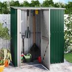 vidaXL Tuinhuis Groen 180,5x97x209,5 cm Gegalvaniseerd Staal, Tuin en Terras, Verzenden, Nieuw