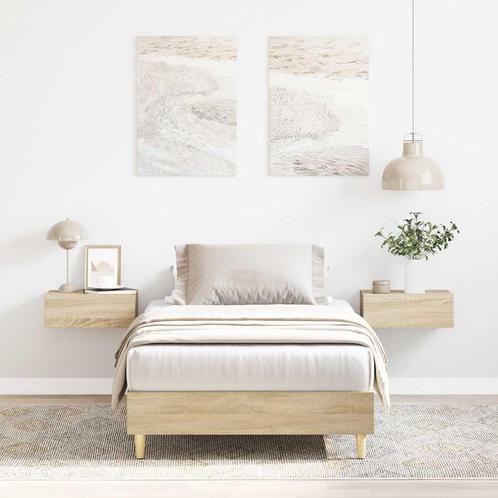 vidaXL Bedframe zonder matras 90x190 cm sonoma eikenkleurig, Huis en Inrichting, Slaapkamer | Bedden, Nieuw, Verzenden