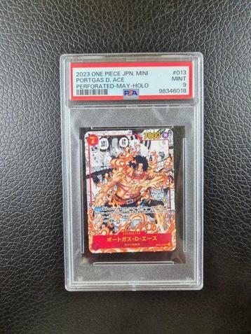 Bandai - 1 Graded card - One Piece - Ace Holo Manga Mini beschikbaar voor biedingen