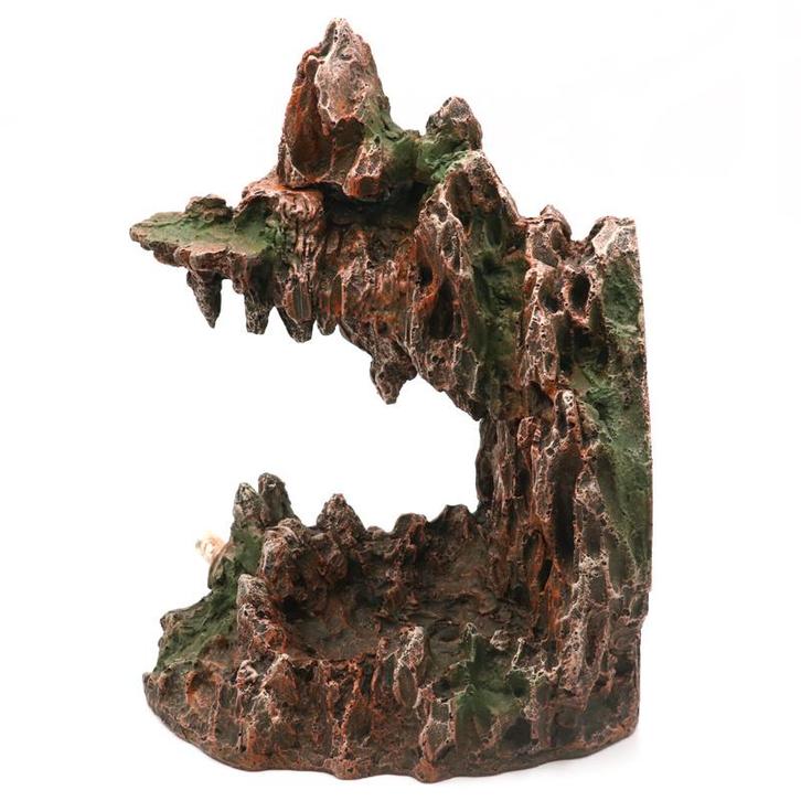 Overhangende rots met waterval31cm / Aquariumdecoratie As-, Dieren en Toebehoren, Vissen | Aquaria en Toebehoren, Grind, Zand of Voedingsbodem