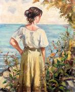 European school (XX) - The poem of youth (Two paintings)