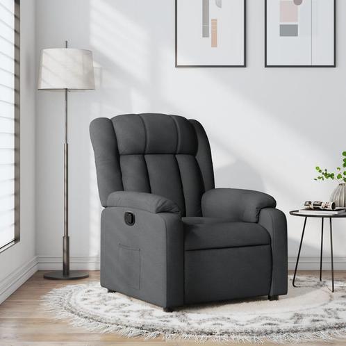 vidaXL Fauteuil verstelbaar stof donkergrijs, Huis en Inrichting, Fauteuils, Nieuw, Verzenden