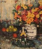Jef Bourgeois (1898-1983) - Nature morte au vase fleuri et