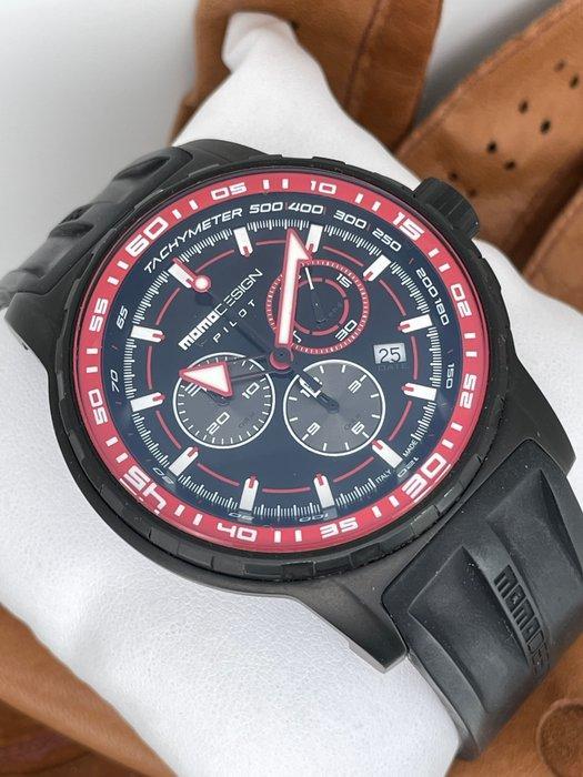 MomoDesign - Pilot Chronograph - MD1164BK-04RD - Homme -, Bijoux, Sacs & Beauté, Montres | Hommes