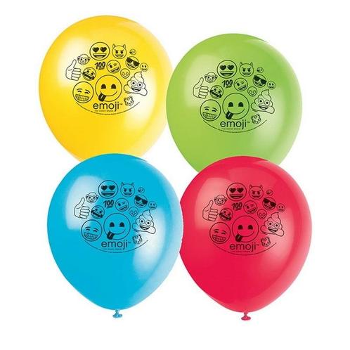 Emoji Ballonnen 30cm 8st, Hobby & Loisirs créatifs, Articles de fête, Envoi