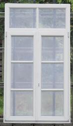 pvc raam , chassis 106 x 193 zijdegrijs / zwart ral 9005, Nieuw, Kunststof, Raamkozijn, 150 tot 225 cm