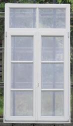 pvc raam , chassis 106 x 193 zijdegrijs / zwart ral 9005, 75 tot 150 cm, Kunststof, Raamkozijn, Nieuw