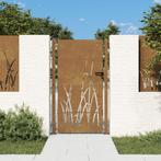Poort 105x205 cm grasontwerp cortenstaal, Jardin & Terrasse, Portes de jardin, Verzenden