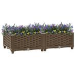 vidaXL Plantenbak verhoogd 80x40x23 cm polypropyleen, Tuin en Terras, Bloempotten, Verzenden, Nieuw