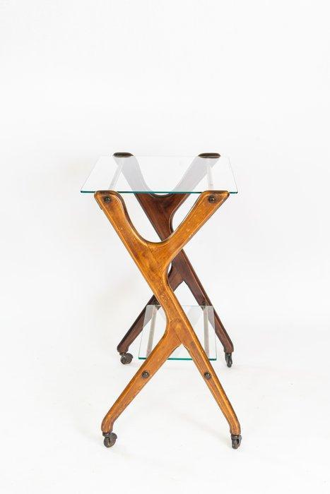 Trolley - Kristal, Palissander, Antiek en Kunst, Kunst | Designobjecten