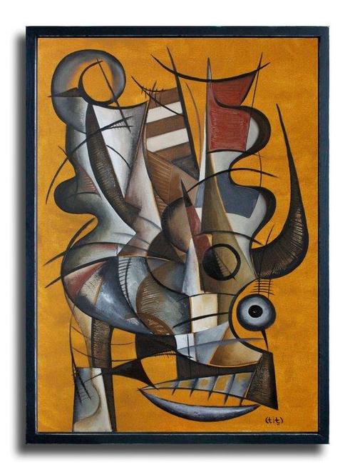 Vova Titov (tit) - minotaur, Antiek en Kunst, Kunst | Schilderijen | Modern