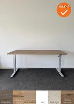 LINAK slinger zit-sta bureau - Zilvergrijs onderstel - 160x8, Ophalen of Verzenden, Bureau