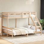 vidaXL Stapelbed massief grenenhout 90x200/140x200 cm, Huis en Inrichting, Verzenden, Nieuw