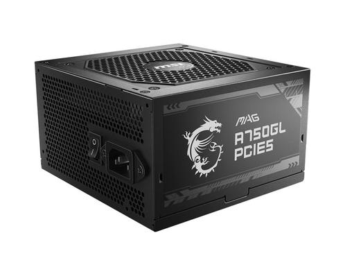 MSI PC ATX Voeding Intern 750 Watt – 80Plus GOLD 750W PSU., Computers en Software, Pc- en Netwerkkabels, Nieuw, Ophalen of Verzenden