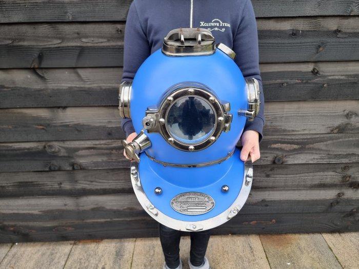 Duikhelm - Metaal - XL - Amerikaanse Marine, Antiek en Kunst, Kunst | Designobjecten