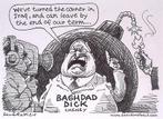 Pentekening Amerika - Baghdad Dick (lijst optie, Tekeningen), Antiek en Kunst, Verzenden