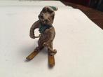 sculptuur, Le chat skieur - 55 mm - Koud geverfd brons, Antiek en Kunst, Antiek | Keramiek en Aardewerk