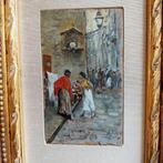 Vincenzo Migliaro (1858-1938) - Vicolo di Napoli, Antiek en Kunst