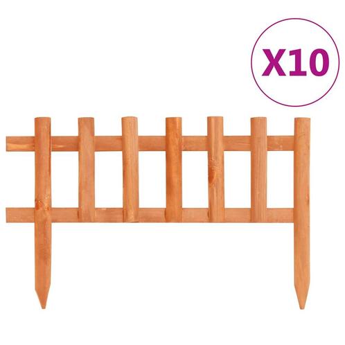 vidaXL Gazonranden 10 st 4,4 m vurenhout, Tuin en Terras, Bielzen en Borduren, Nieuw, Verzenden