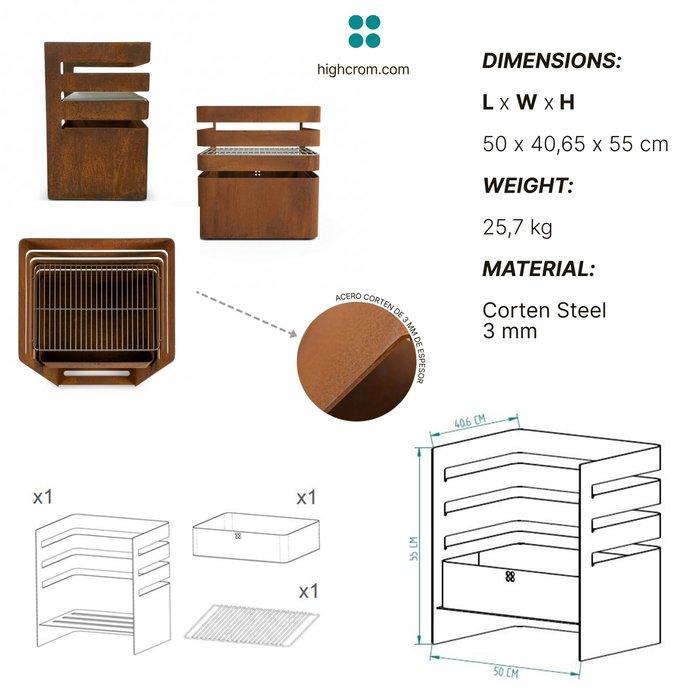 Highcrom - Meubles de jardin - BARBACOA EMBER ONE 1055 -, Antiquités & Art, Art | Objets design