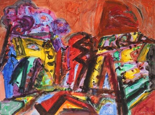 Ad Snijders (1929-2010) - Untitled, Antiek en Kunst, Kunst | Schilderijen | Modern