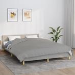 vidaXL Verzwaringsdeken 200x200 cm 13 kg stof grijs, Verzenden, Nieuw